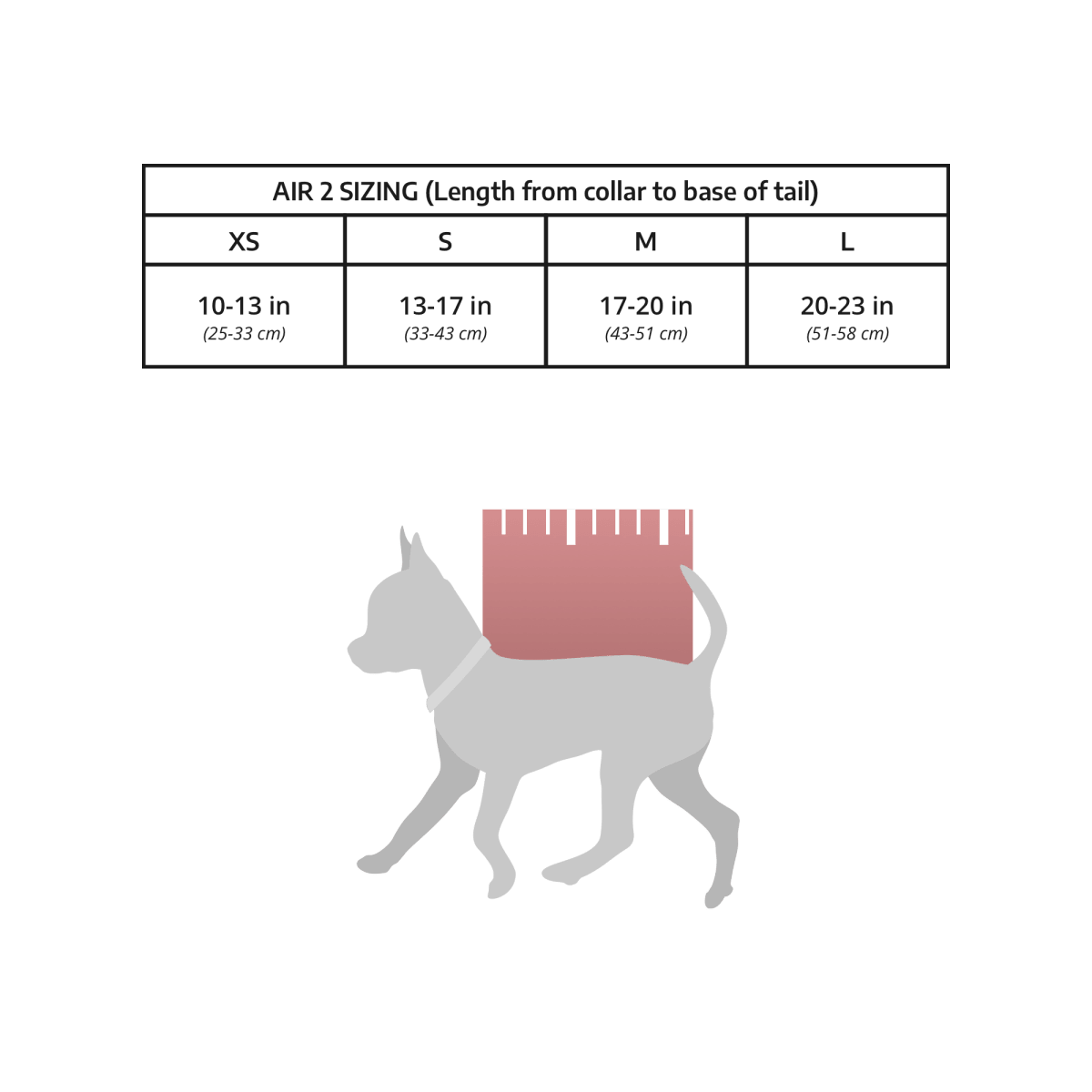 Klearance Air 2 Sizing
